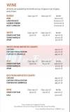 Hard Rock Cafe menu